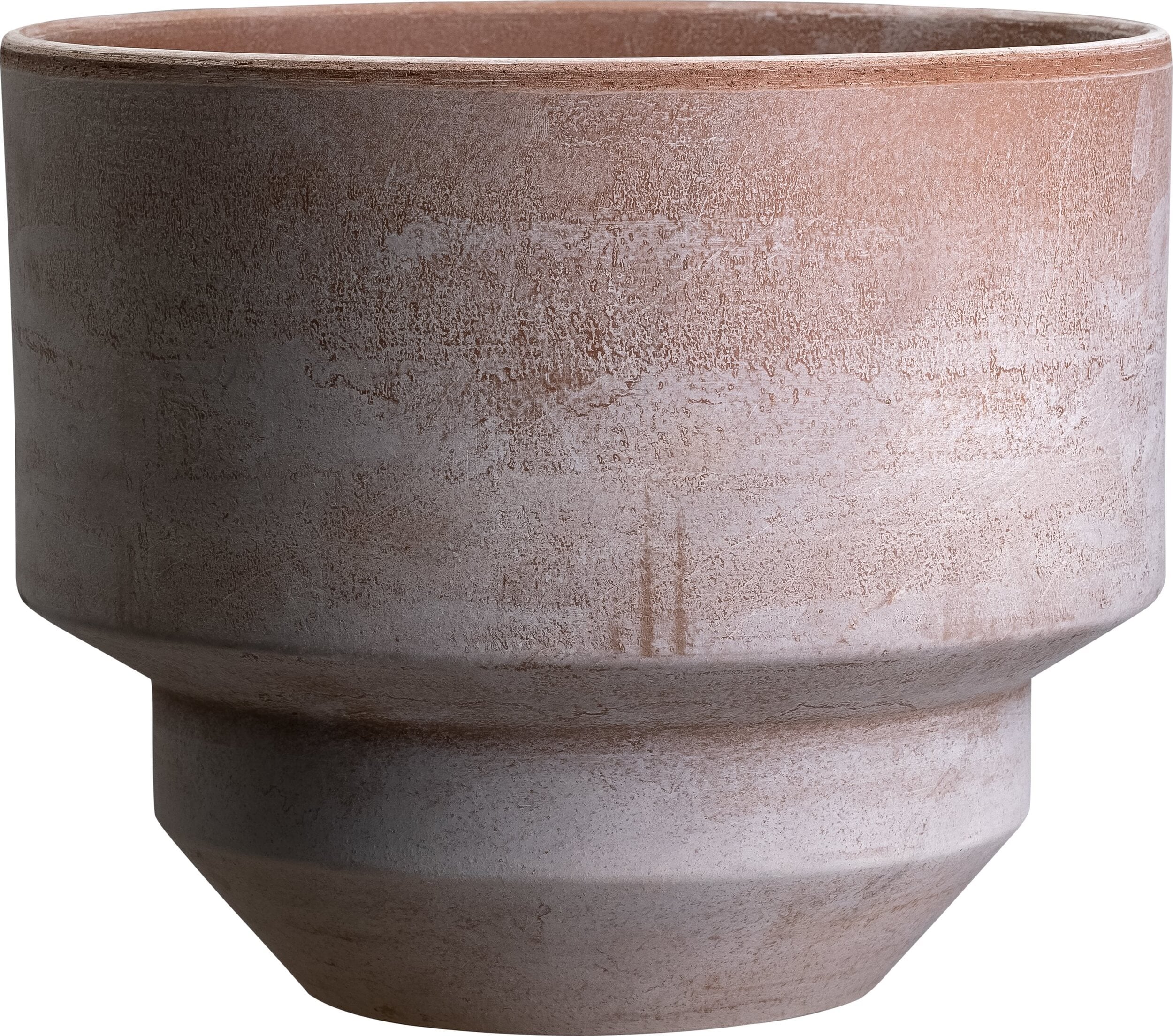 Doniczka Hoff niska 30 cm różowa