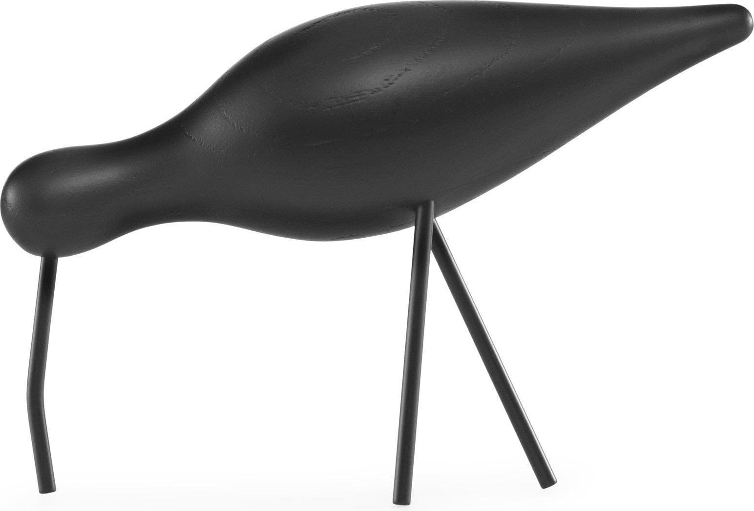 Figurka dekoracyjna Shorebird L cały czarny