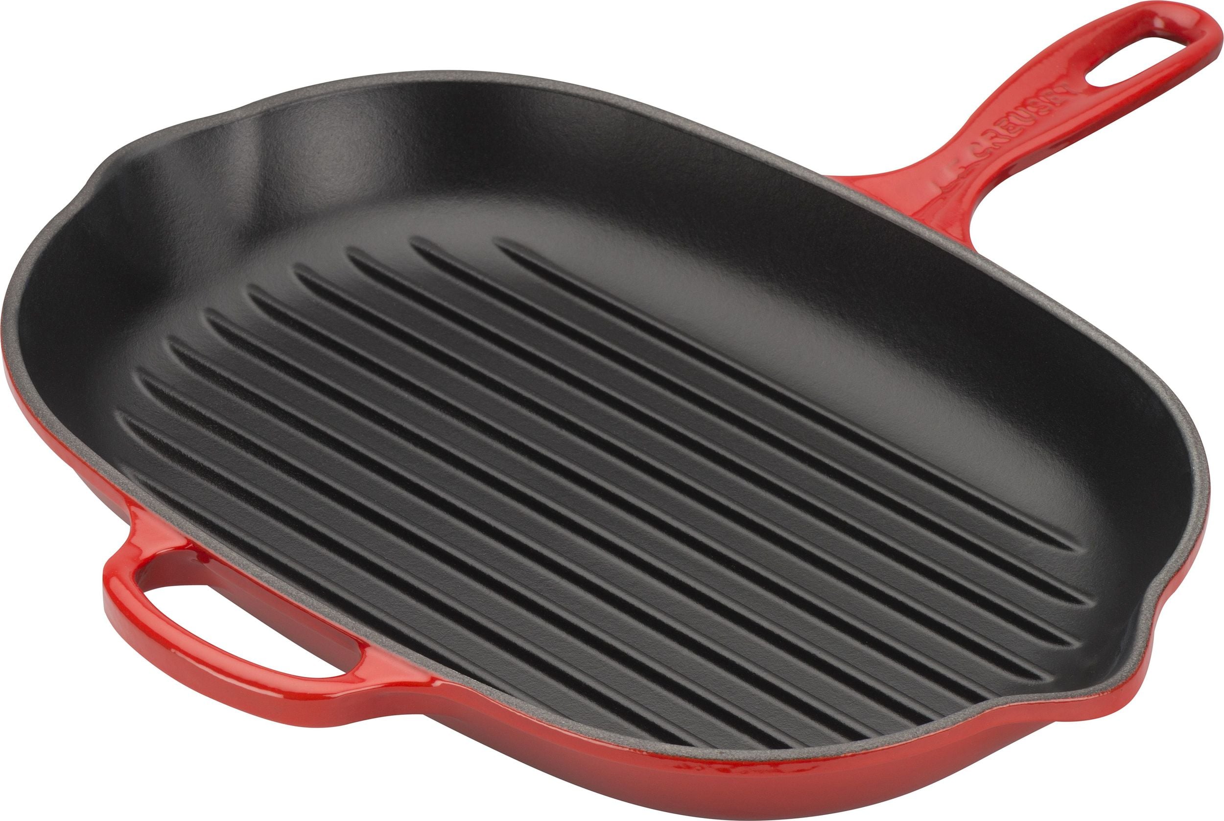 Patelnia grillowa Signature owalna 32 cm wiśniowa