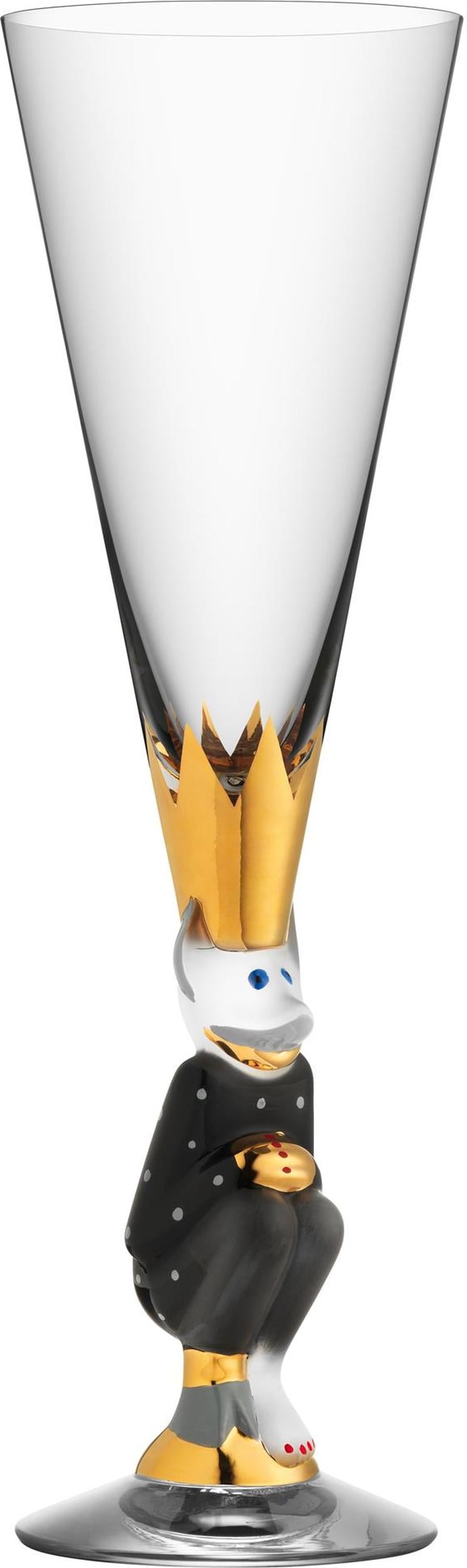 Kieliszek do szampana The Sparkling Devil 190 ml ciemnoszary