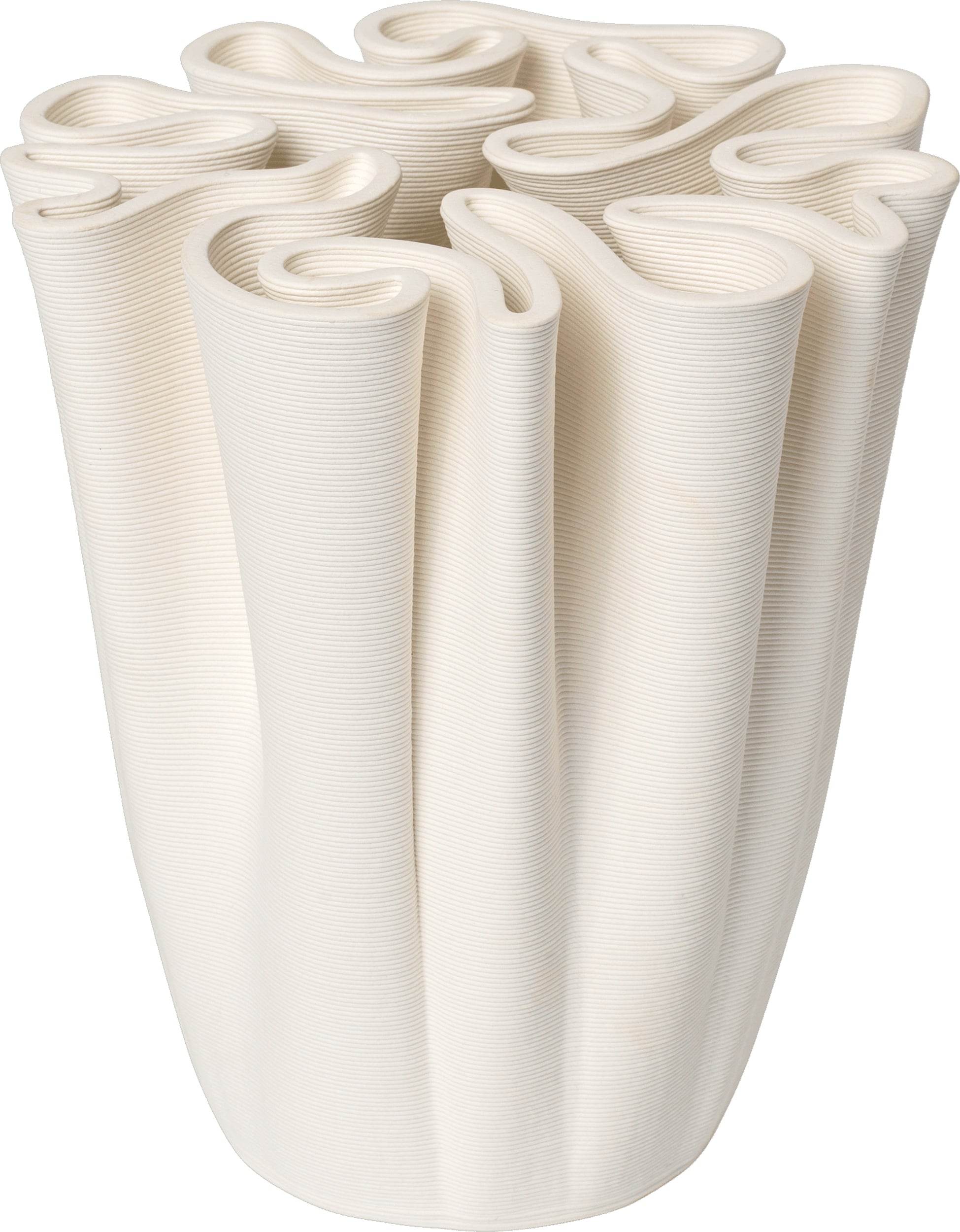 Wazon Dedali 18 cm złamana biel