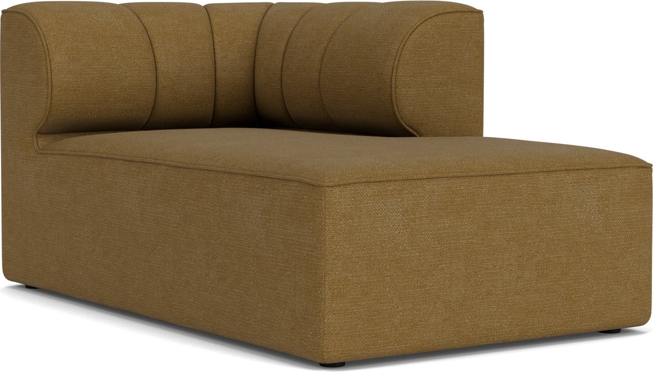 Szezlong prawostronny sofy modułowej Eave Seamline Bouclé 86 x 142 cm brązowy