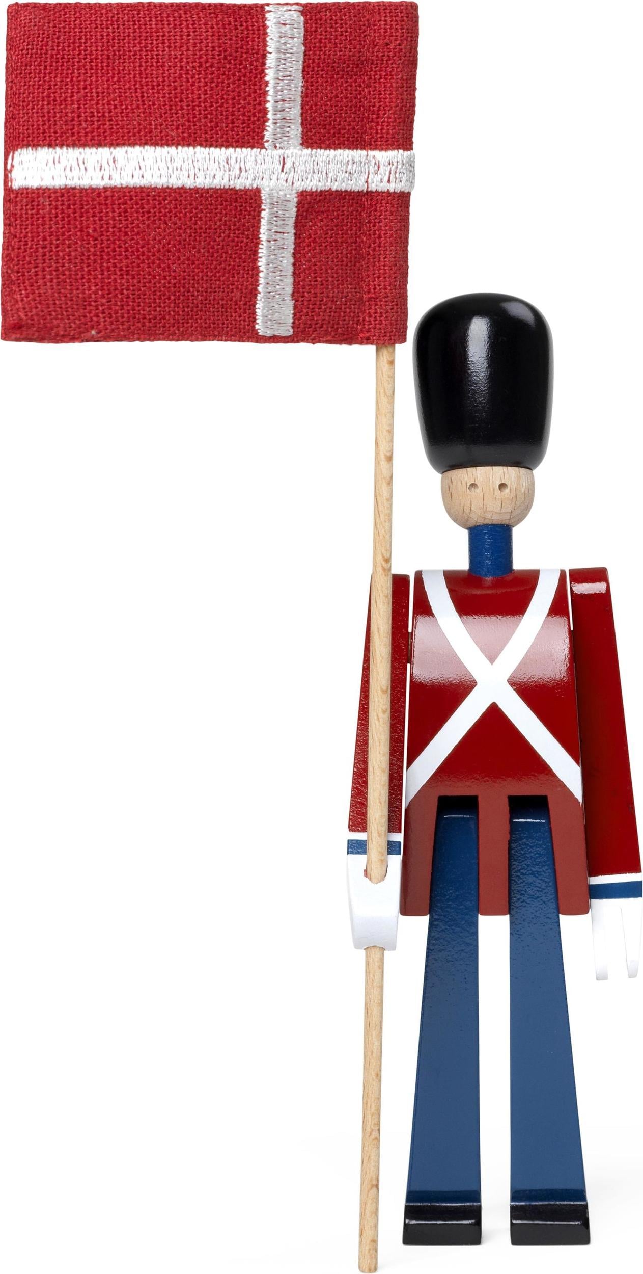 Figurka Kay Bojesen Bearer żołnierzyk z flagą 18 5 cm
