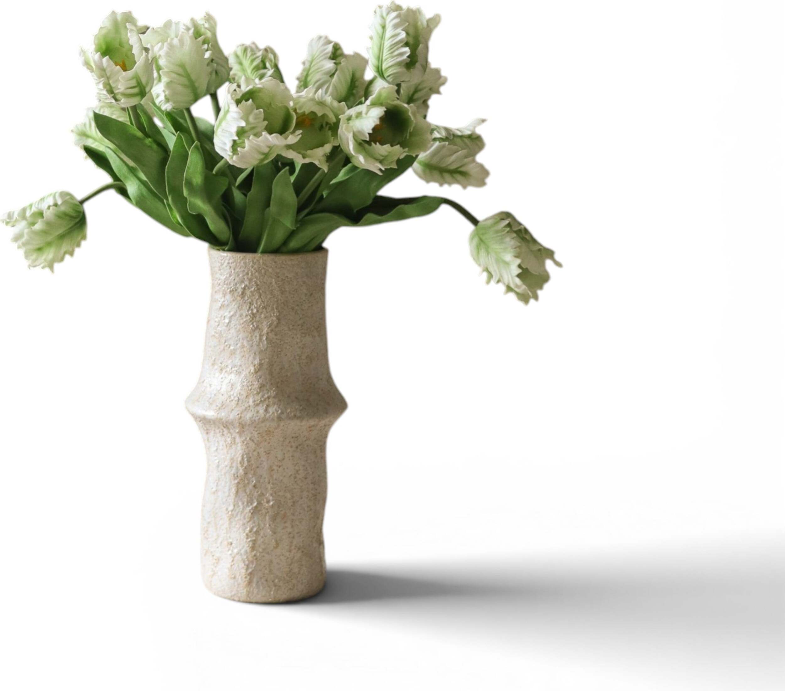 Kwiaty sztuczne bukiet White Small Parrot Tulip
