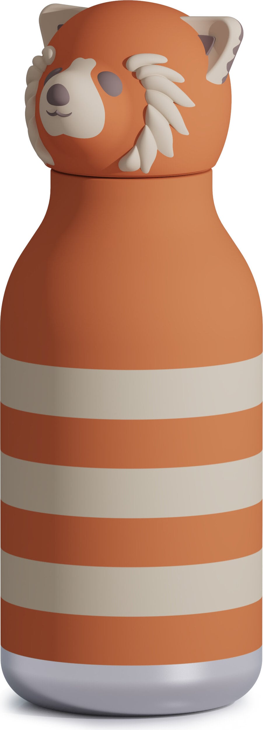Butelka termiczna ze słomką Bestie Bottles Red Panda Stripe 460 ml