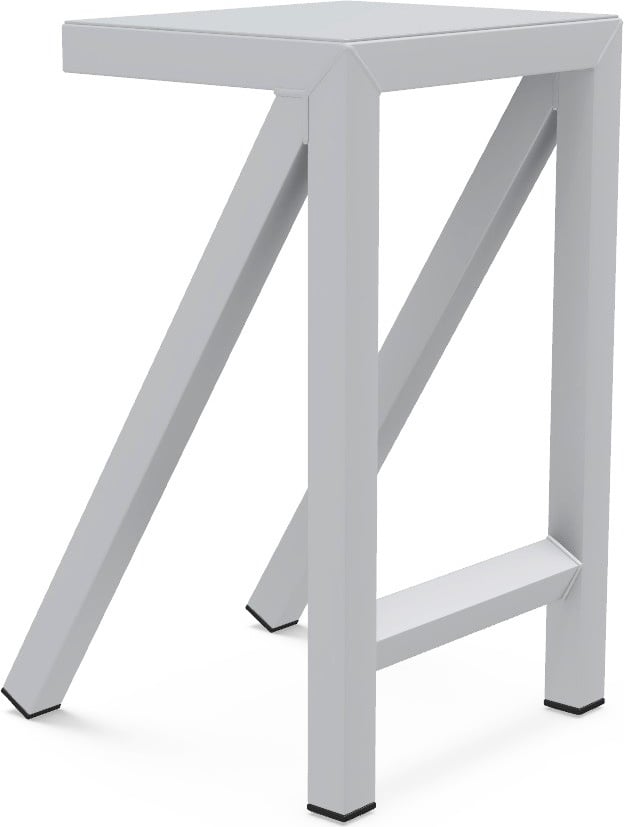 Stołek barowy Bureaurama 62 cm szary