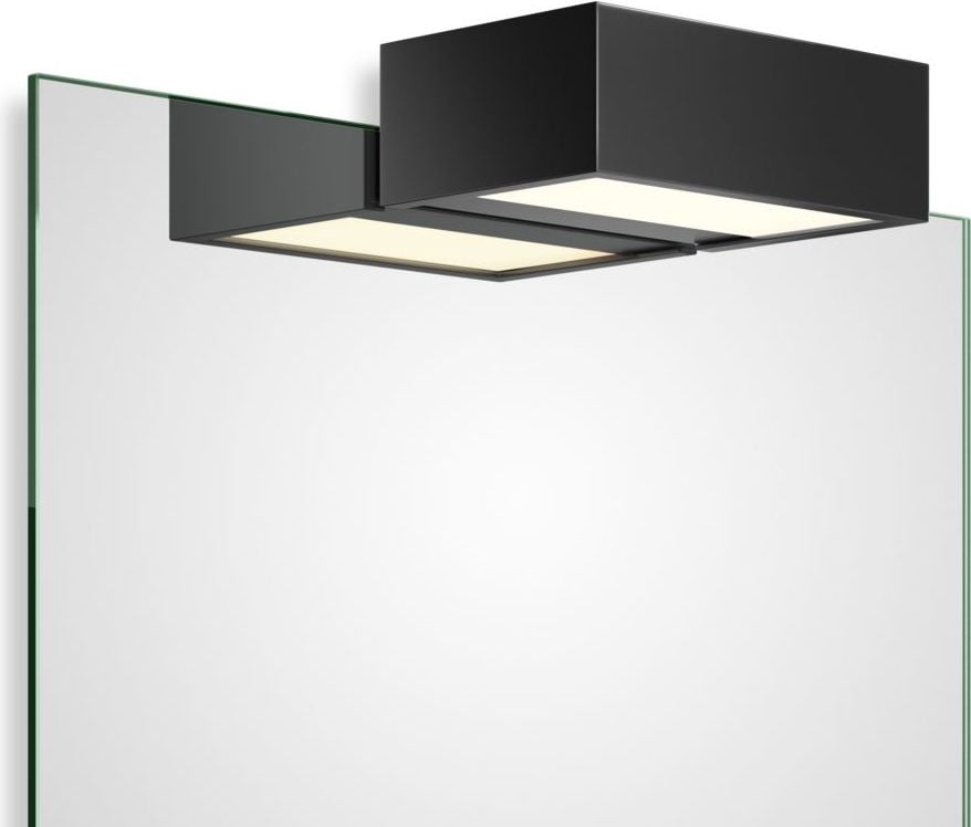 Lampa nad lustro Box Clip On LED 15 cm czarny mat