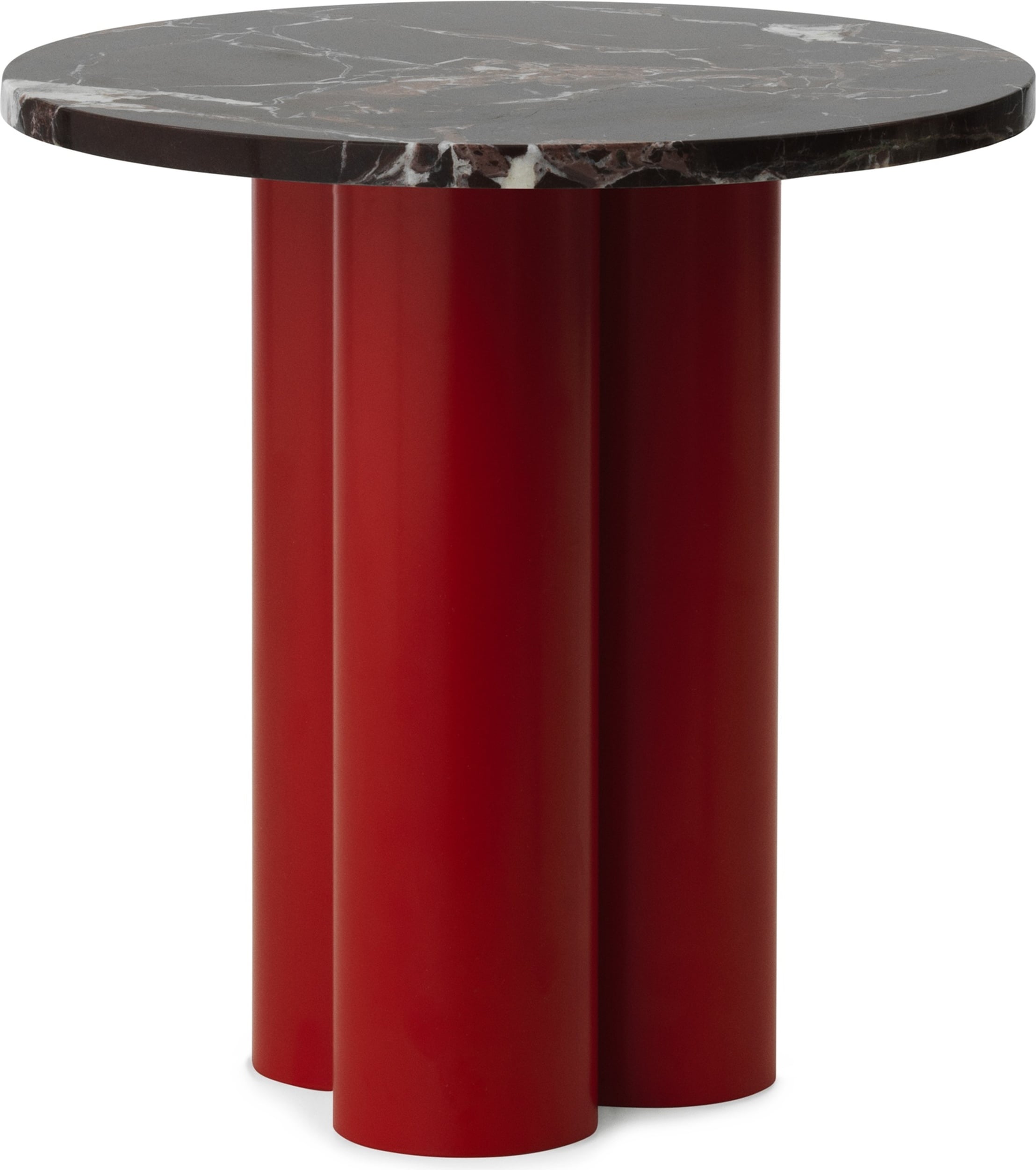 Stolik Dit Levanto Rosso na czerwonych nogach