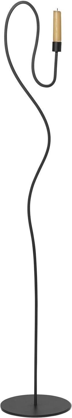 Świecznik na klasyczną świecę Valse 113 7 cm czarny