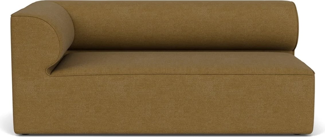 Narożnik lewostronny sofy modułowej Eave Bouclé 96 x 192 cm brązowy
