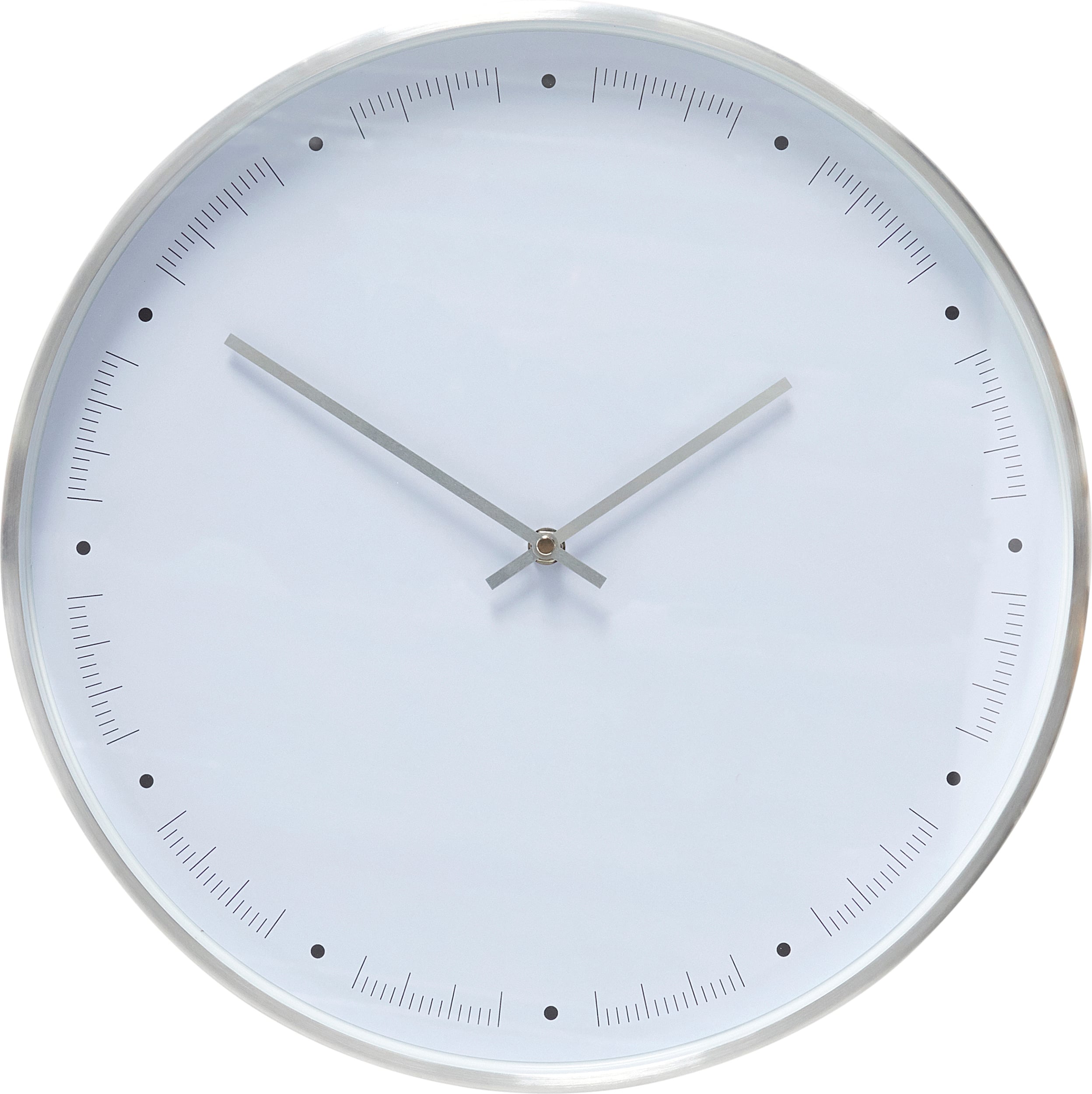 Zegar ścienny Hübsch 40 cm srebrny