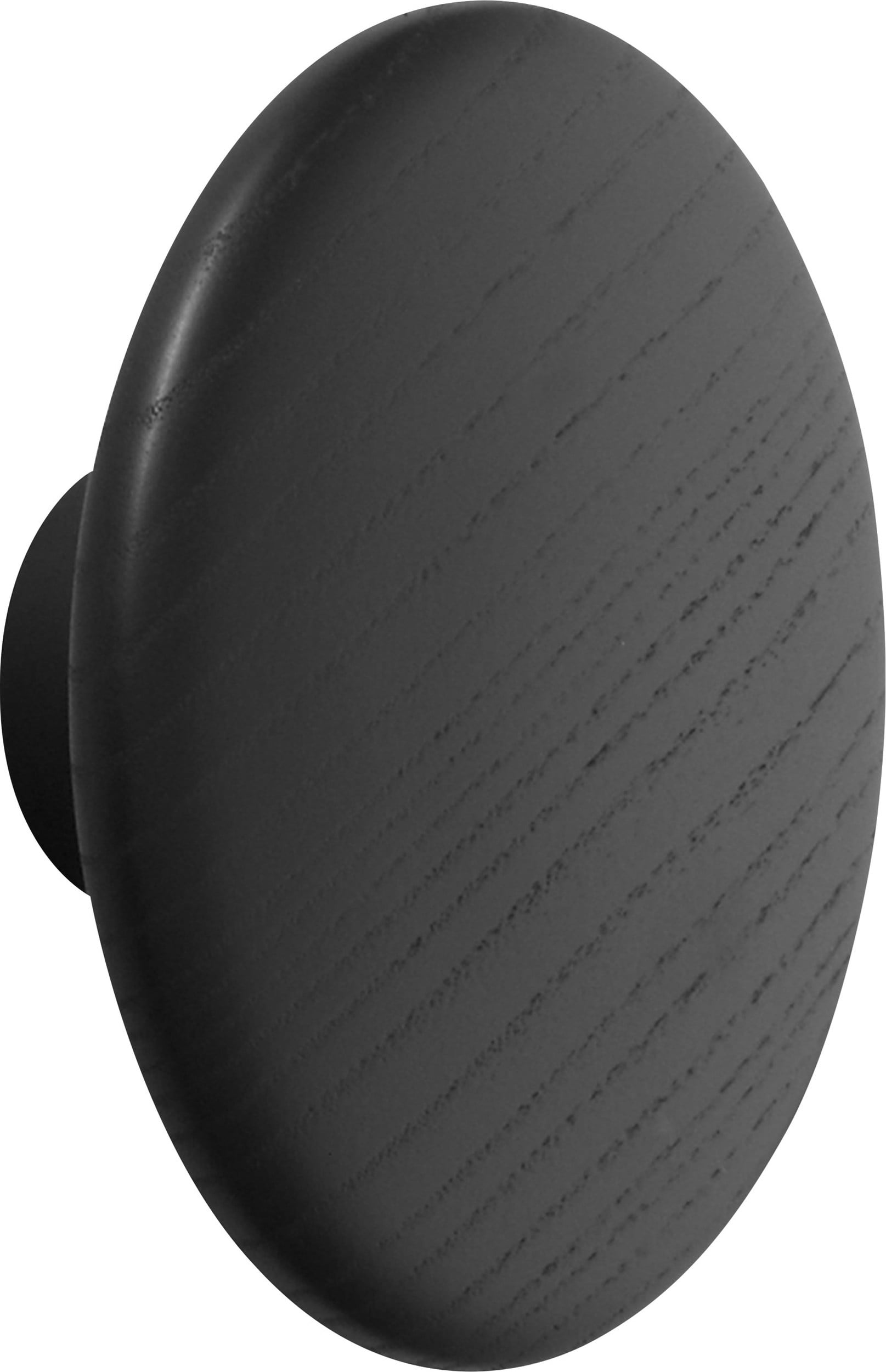 Haczyk ścienny Dots Wood 17 cm czarny