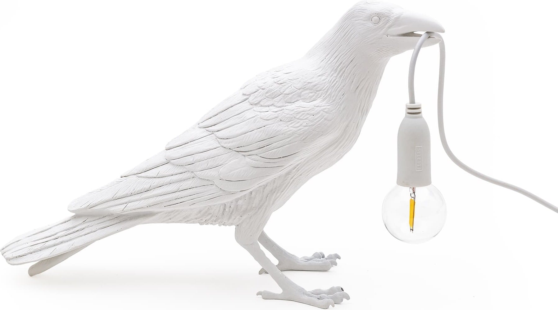 Lampa Bird biała zewnętrzna Waiting