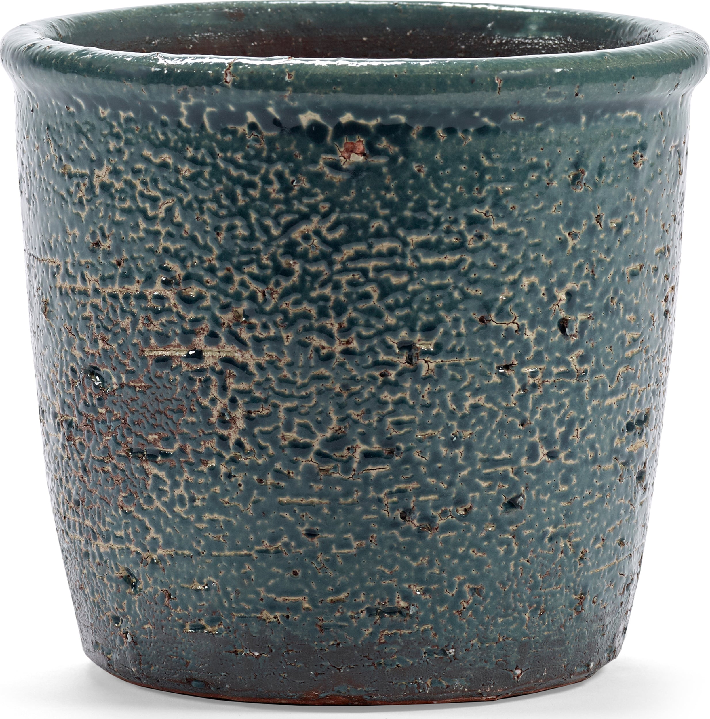 Osłonka na doniczkę Glazed Shades 15 cm niebieska