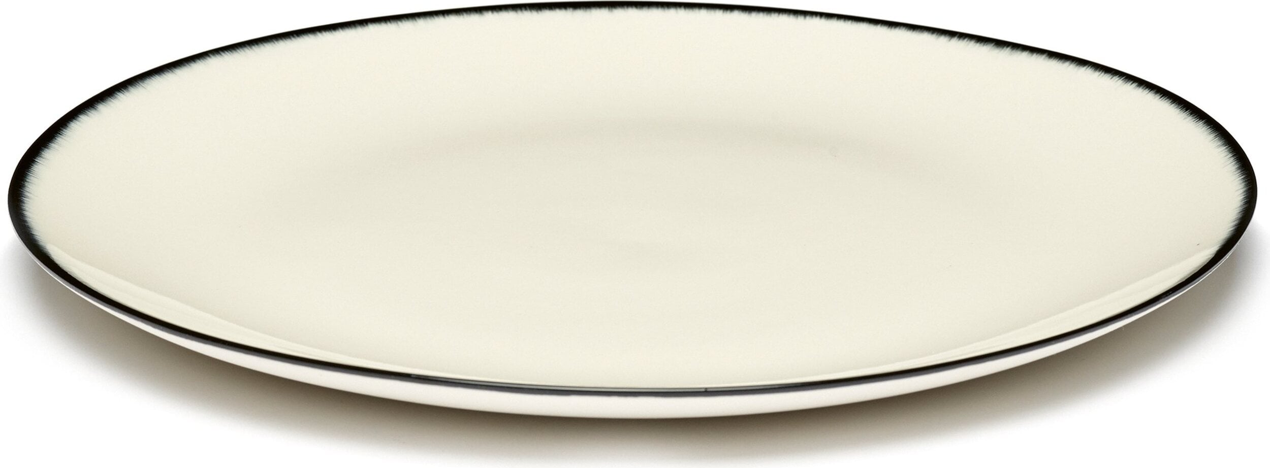 Talerze deserowe Dé 1 17 5 cm czarno-białe 2 szt.