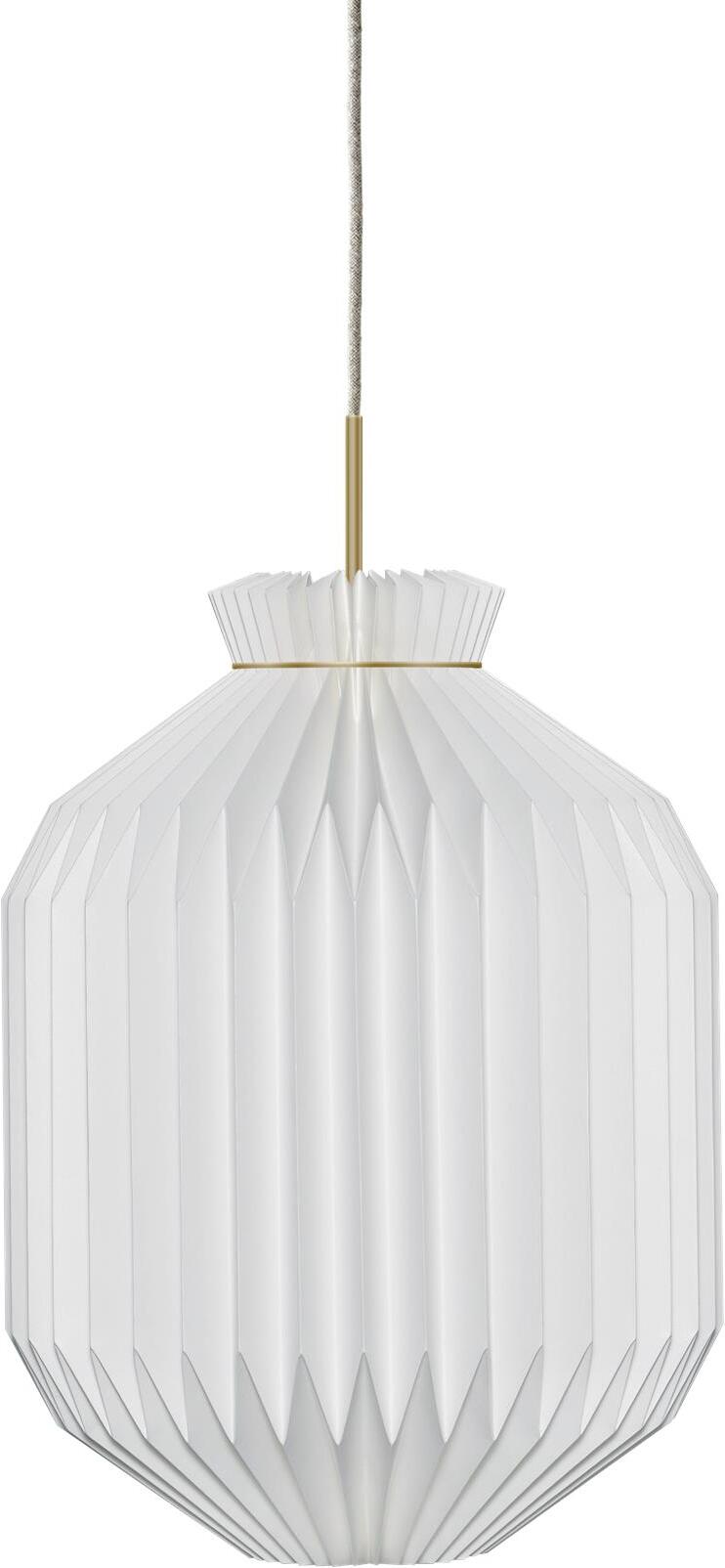 Lampa wisząca Classic 105 Anniversary L z papierowym kloszem ze złotym mocowaniem