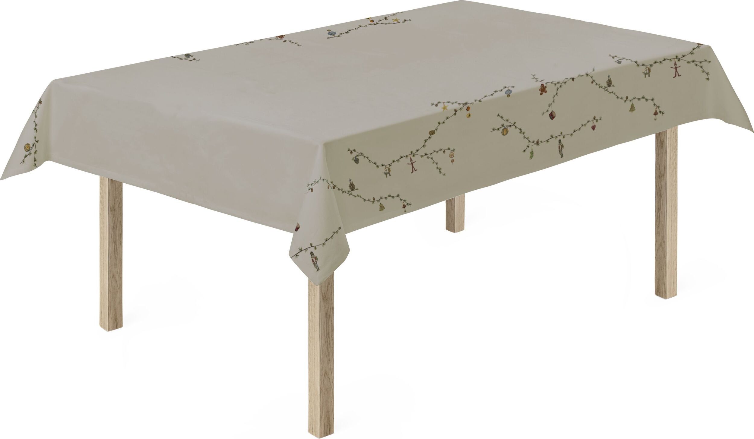 Obrus Hammershøi Christmas 150 x 320 cm piaskowy