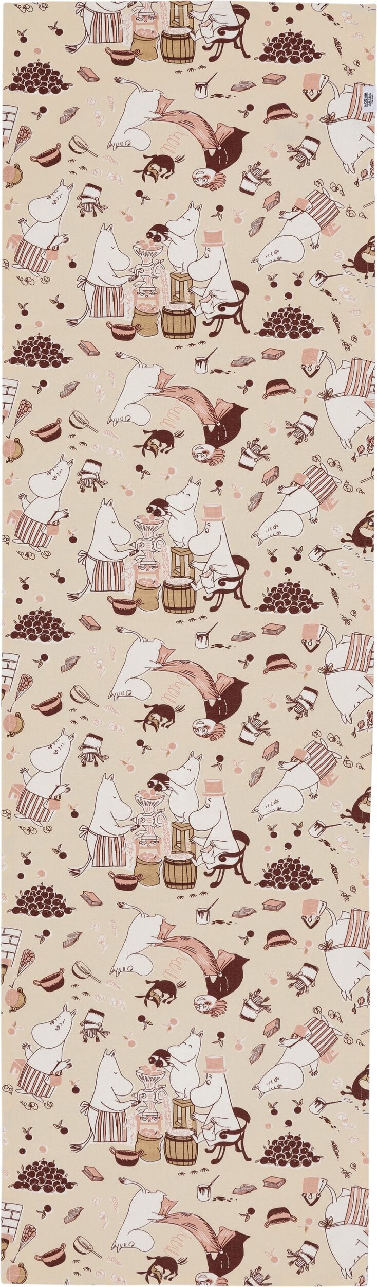 Bieżnik Arabia Finland Muminki 'Housekeeping' 40 x 140 cm