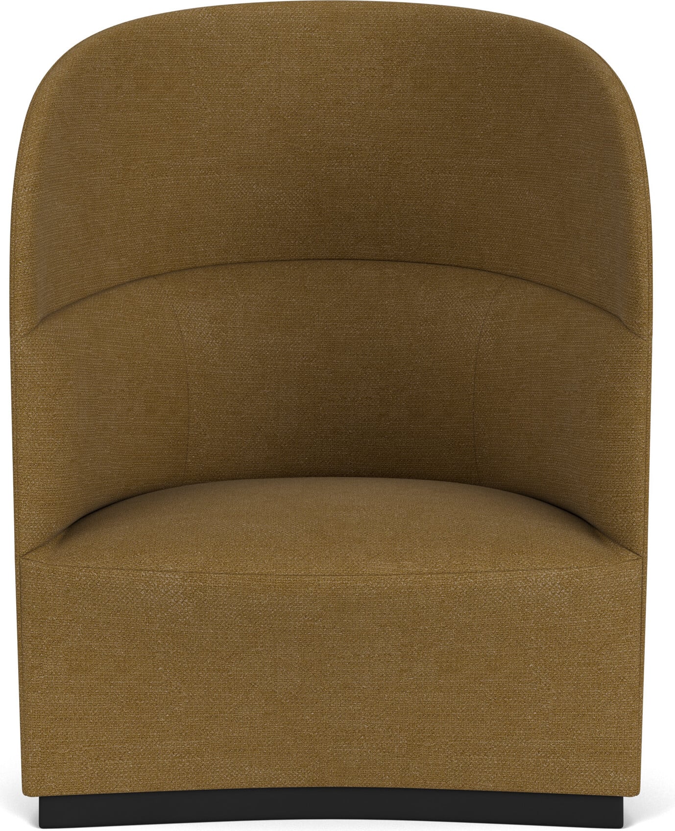 Fotel z wysokim oparciem Tearoom Bouclé 89 cm żółty