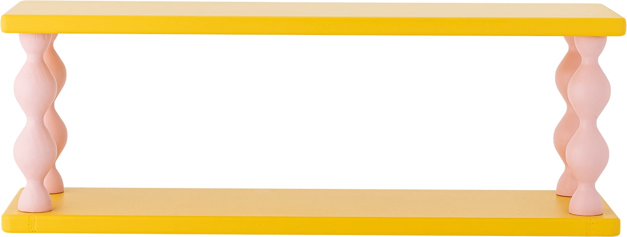 Półka ścienna Bibiola 60 cm żółta