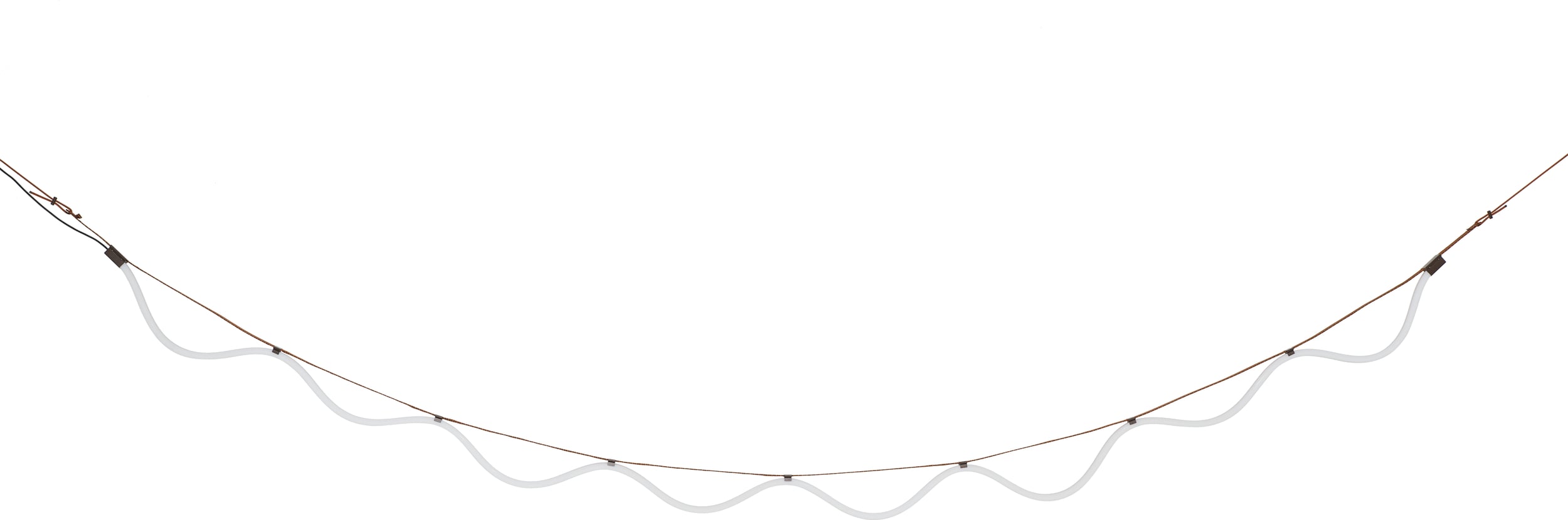 Lampa wisząca Spline brązowa