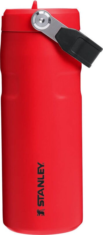 Butelka termiczna ze słomką IceFlow Chili Black 470 ml