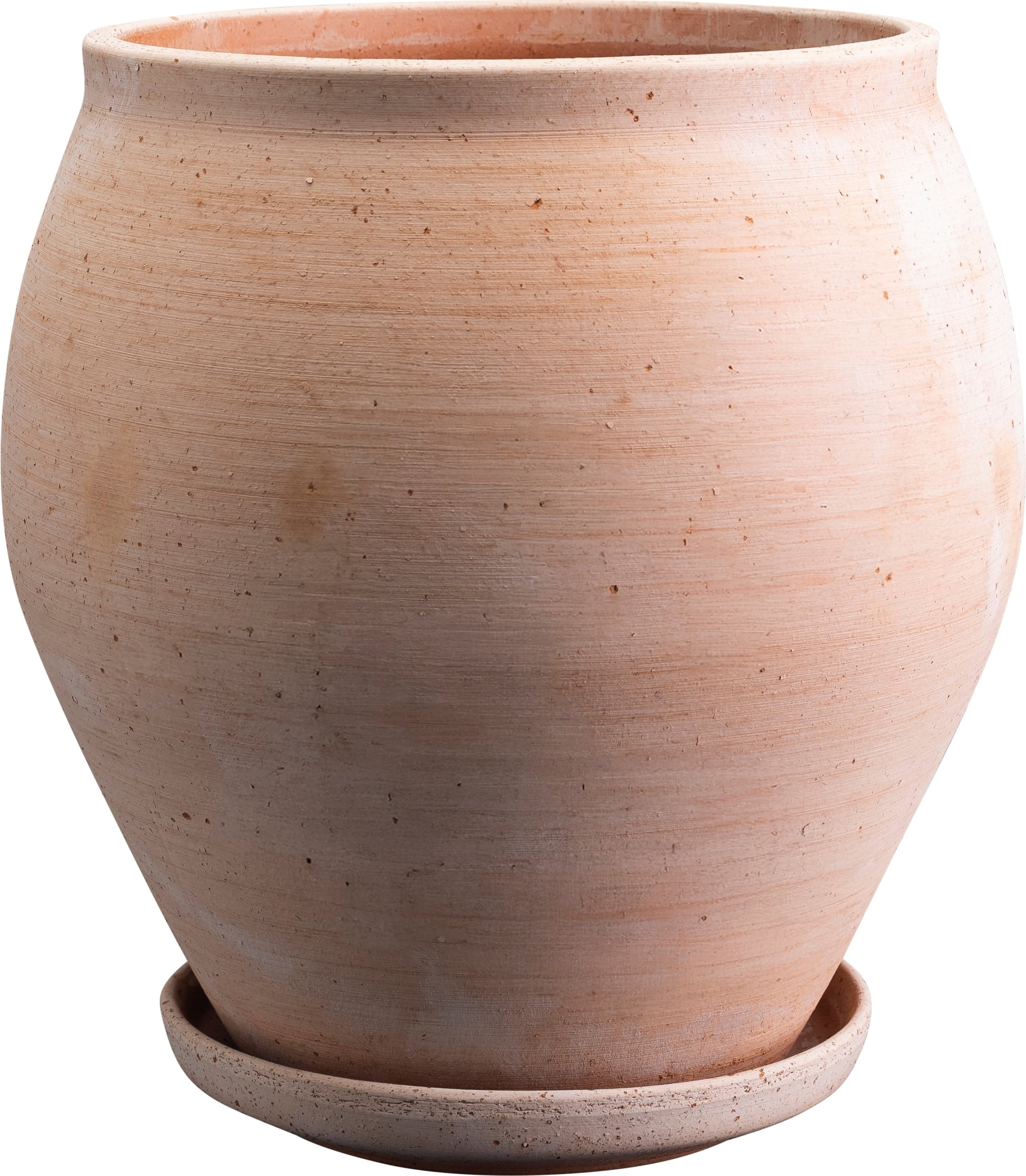 Doniczka z podstawką Delphi 26 cm różowa