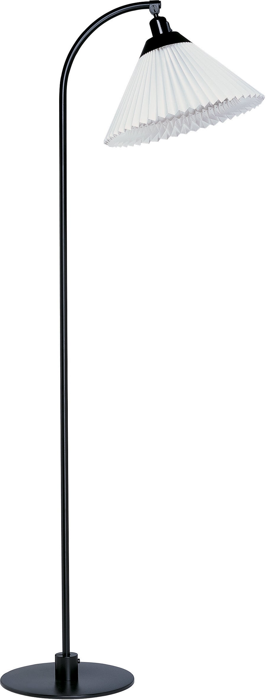 Lampa stojąca Classic 368 czarna z foliowym kloszem