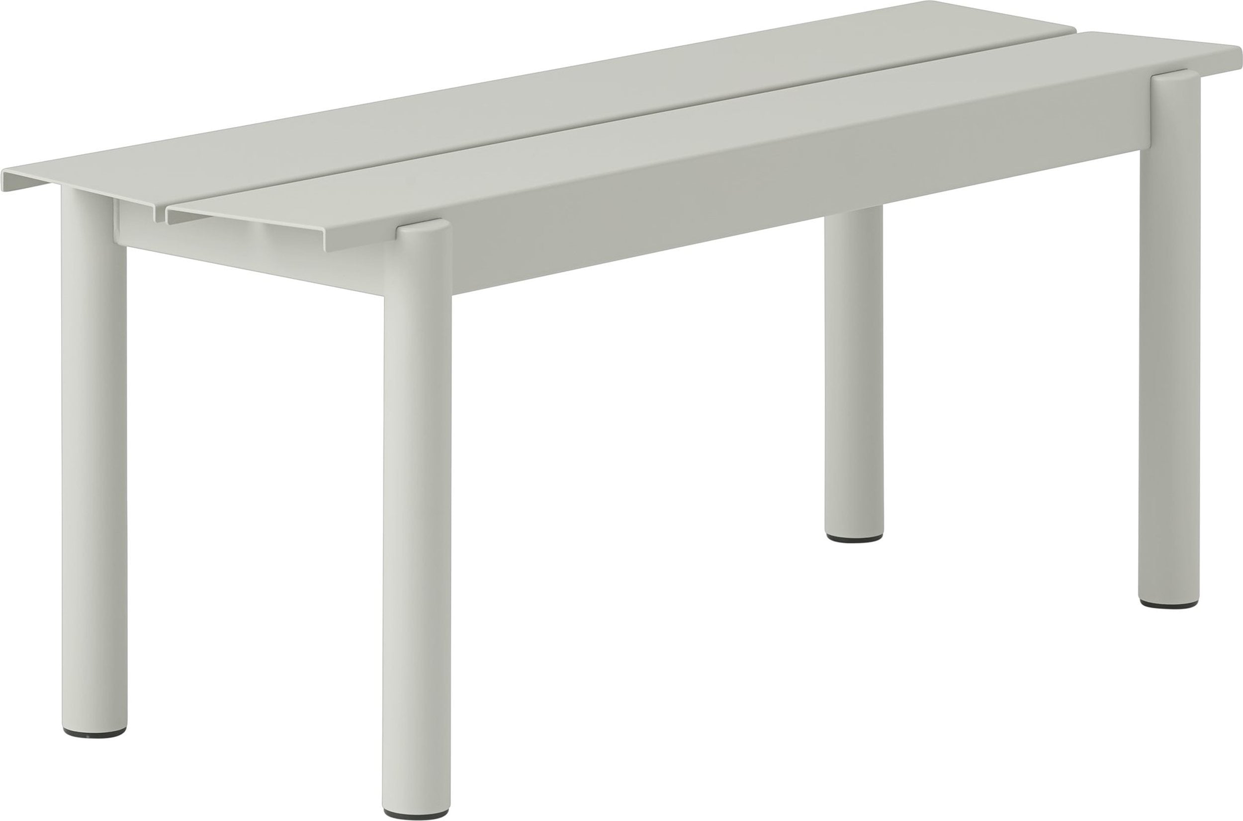 Ławka ogrodowa Linear 110 cm szara