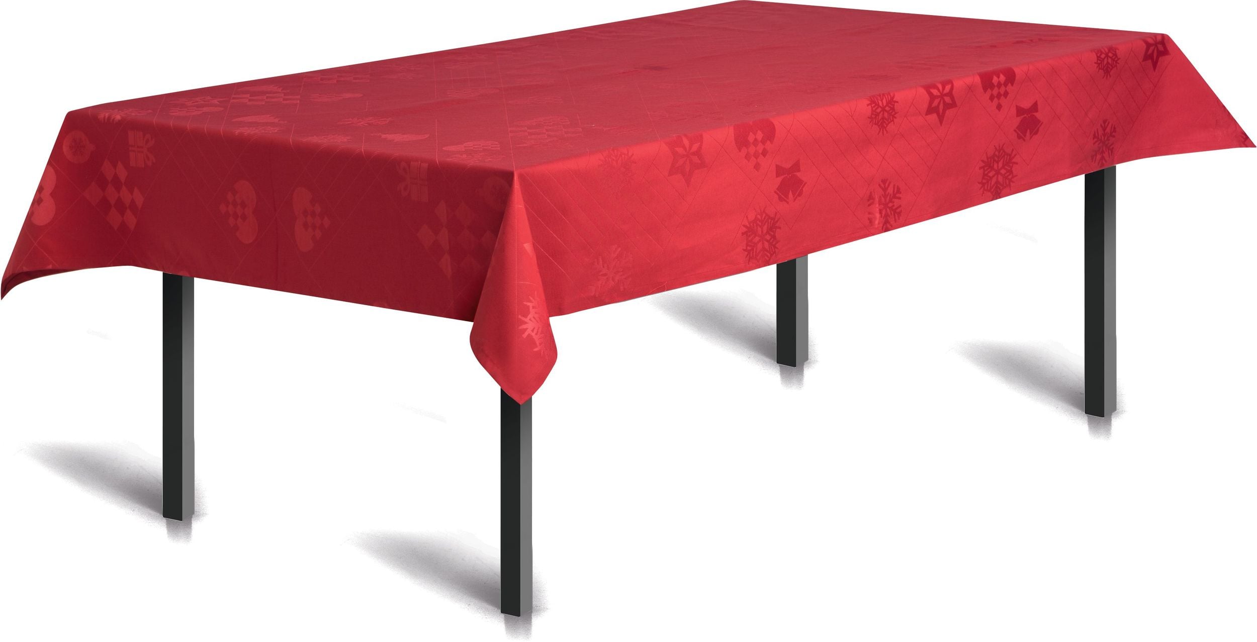 Obrus Natale Damask 150 x 370 cm czerwony