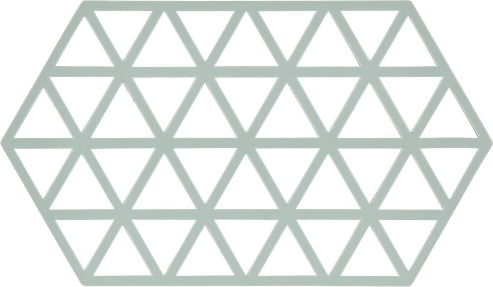 Podstawka pod gorące naczynia Triangles 24 cm szaroniebieska
