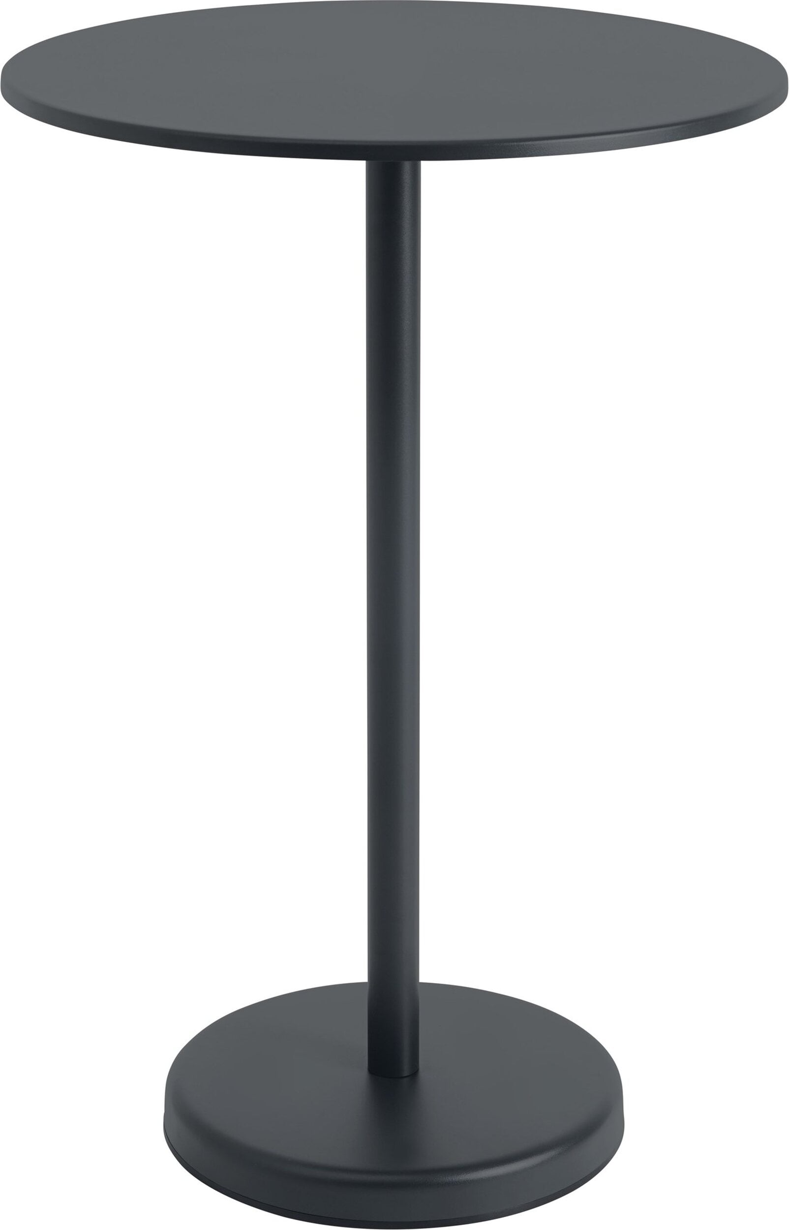 Stolik kawowy Linear okrągły 70 x 105 cm czarny