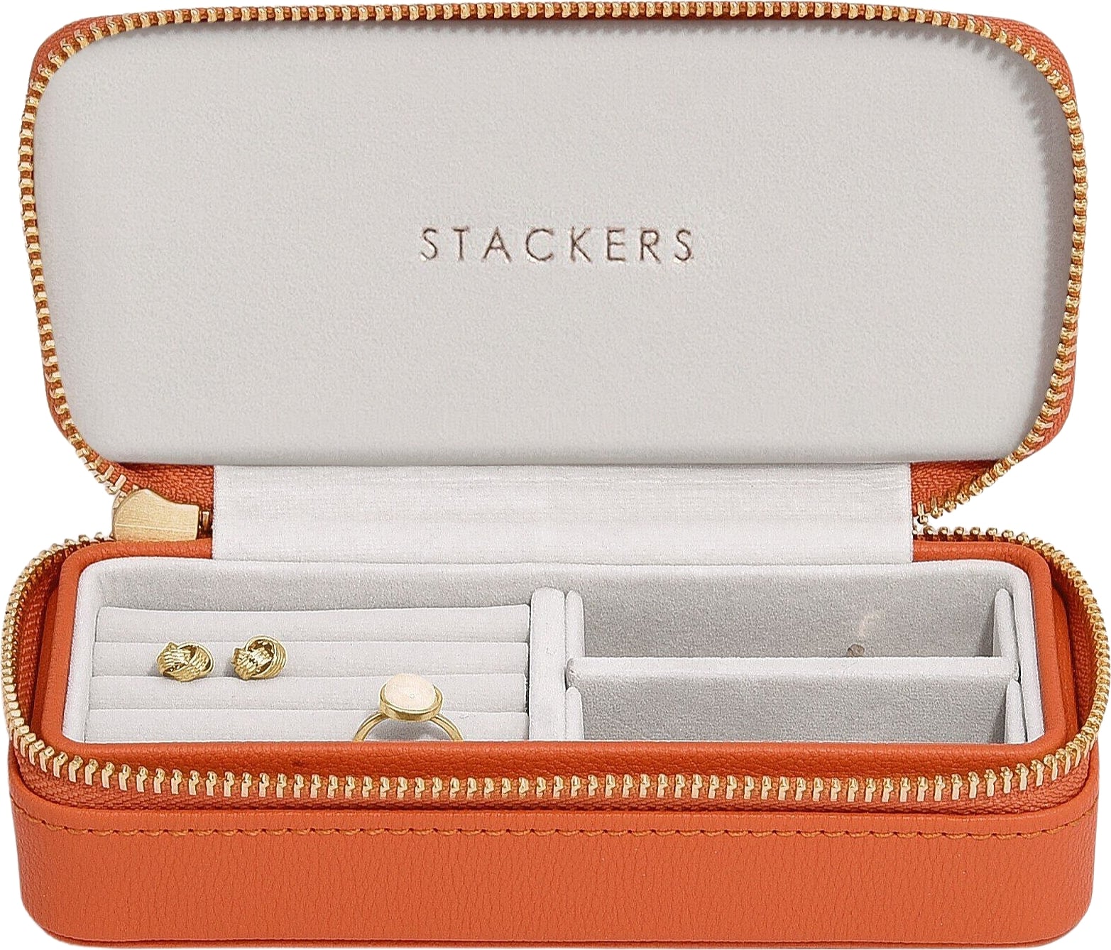 Pudełko podróżne na biżuterię Travel Medium Stackers pomarańczowe