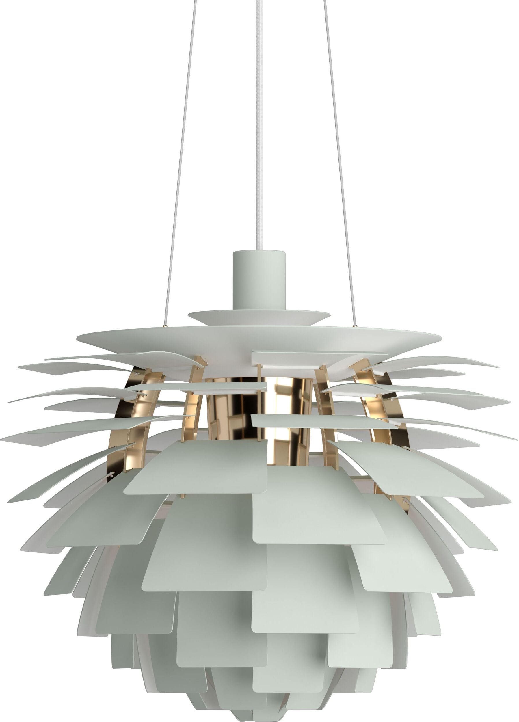 Lampa wisząca PH Artichoke 48 cm szałwiowa mosiądz