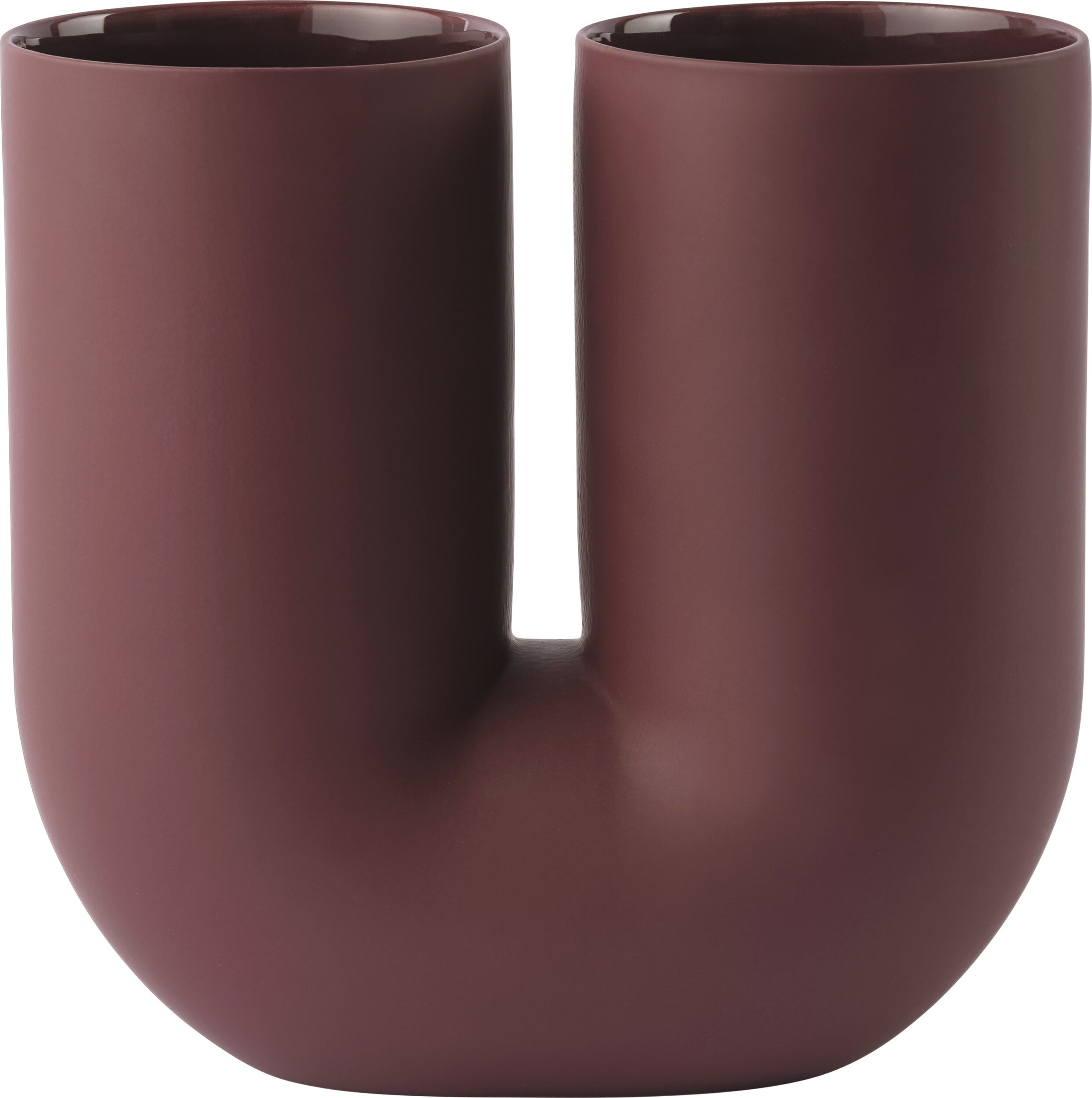 Wazon Kink 26 cm bordowy
