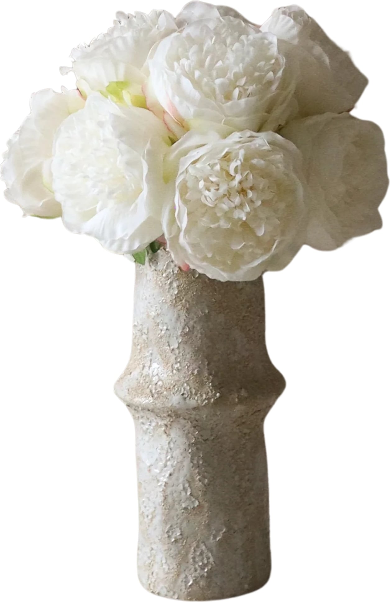 Kwiaty sztuczne bukiet Botane piwonie 33 cm białe
