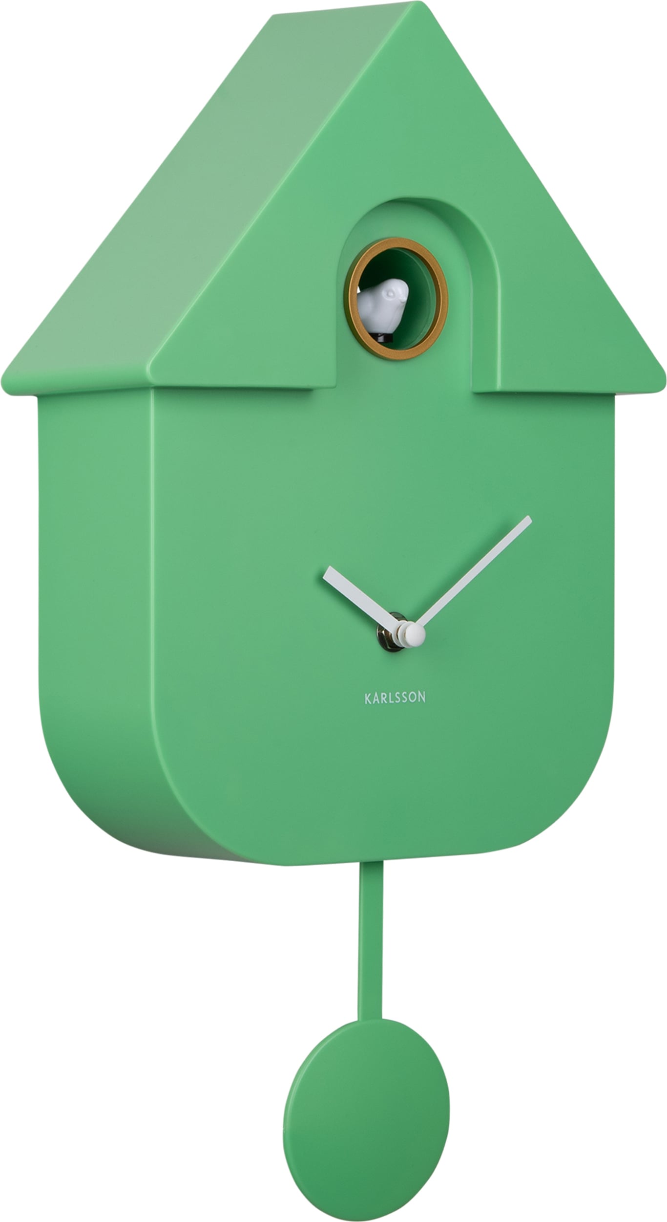 Zegar ścienny z kukułką Modern Cuckoo zielony