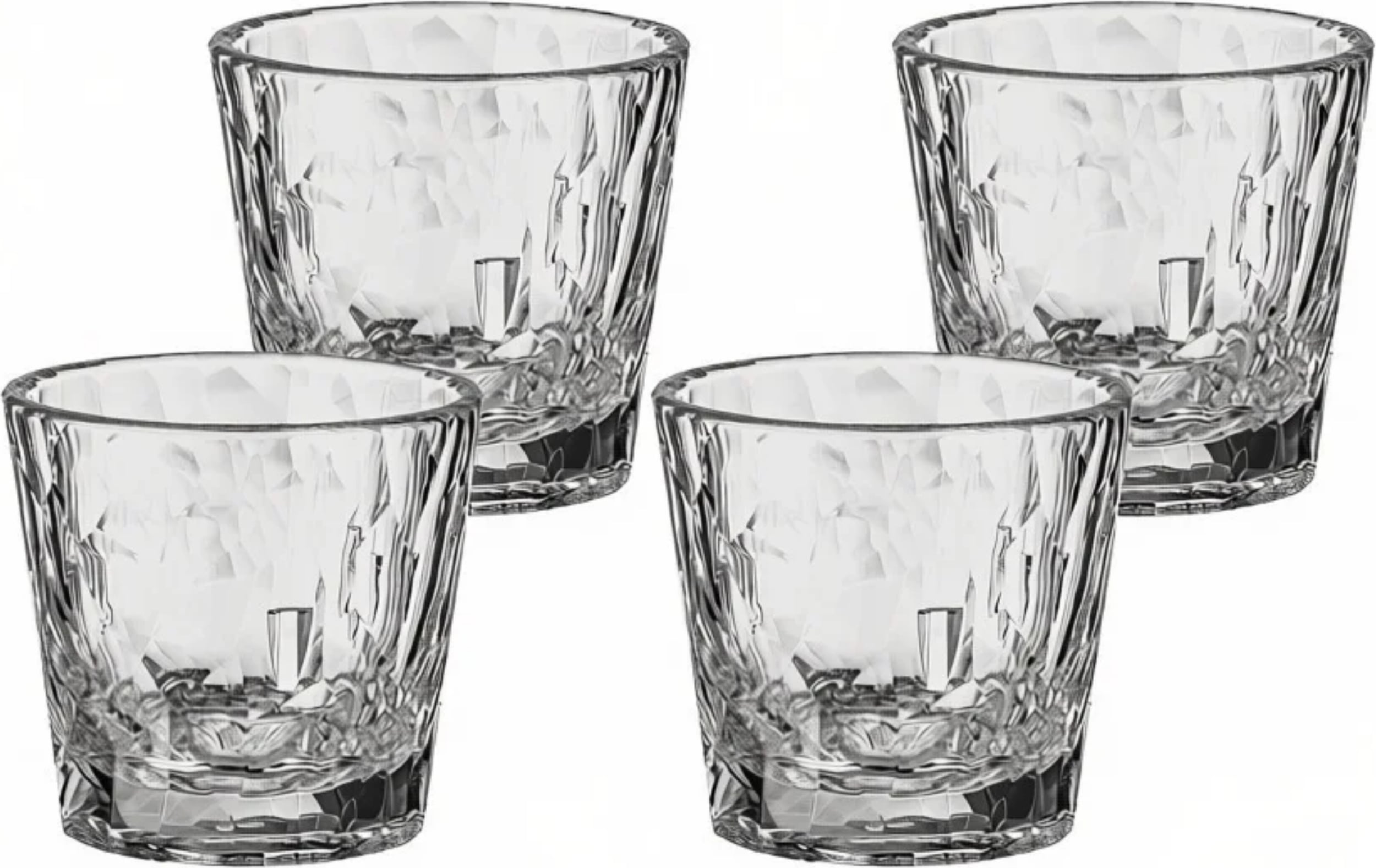 Kieliszki do shotów z tworzywa Club No. 28 Tritan 50 ml jasnoszare 4 szt.