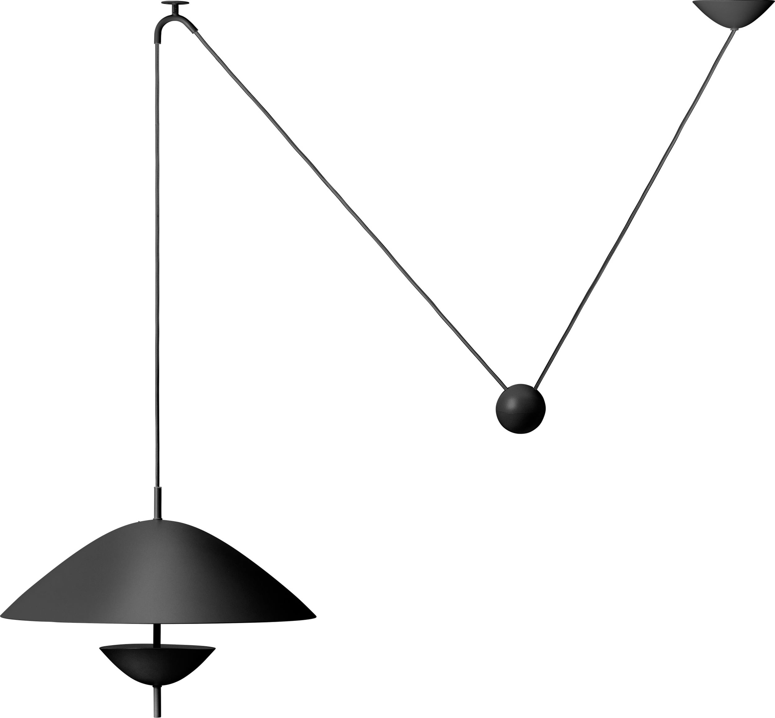 Lampa wisząca Lod czarna