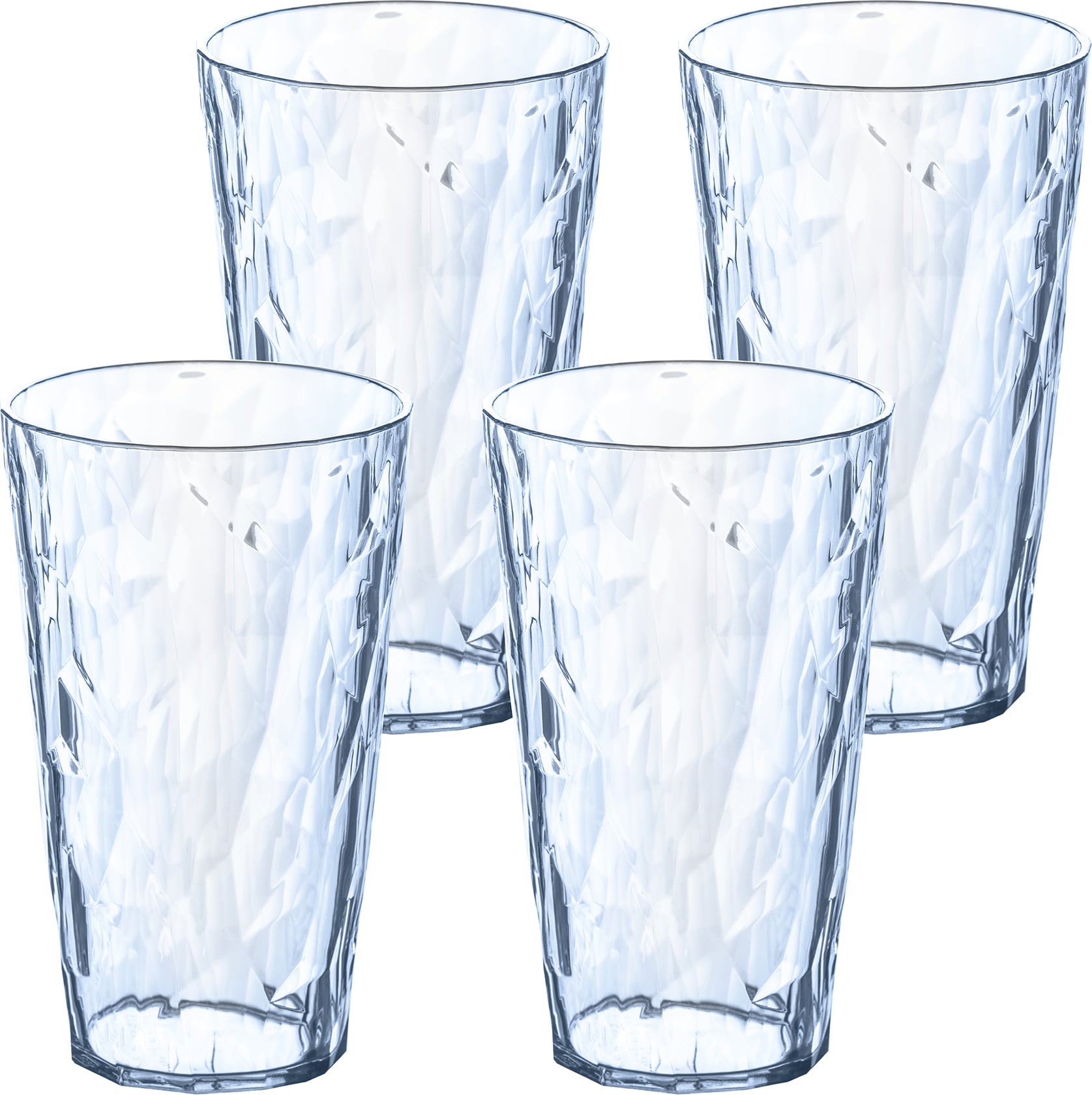 Szklanki z tworzywa Club No. 30 Tritan 400 ml turkusowe 4 szt.