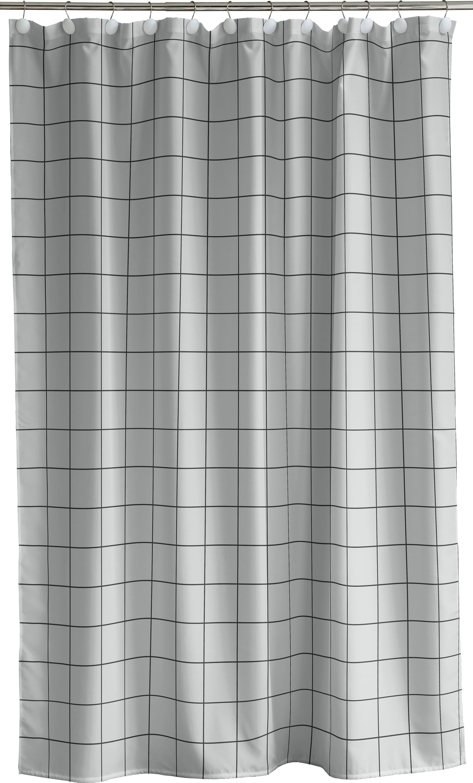 Zasłona prysznicowa Vista 180 x 200 cm szara
