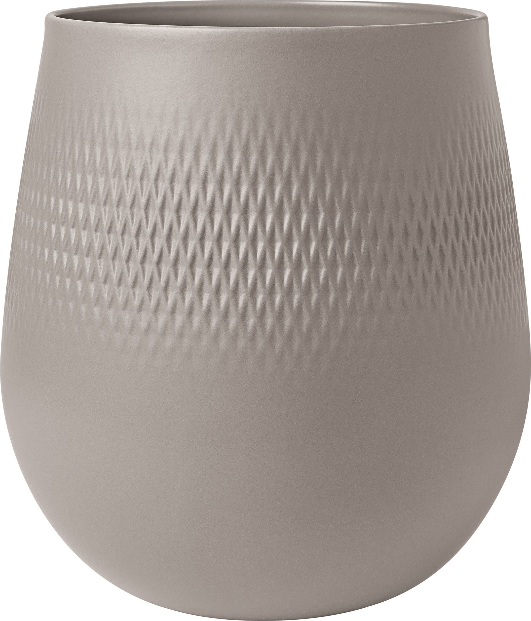 Wazon Carre Manufacture Collier Taupe 23 cm