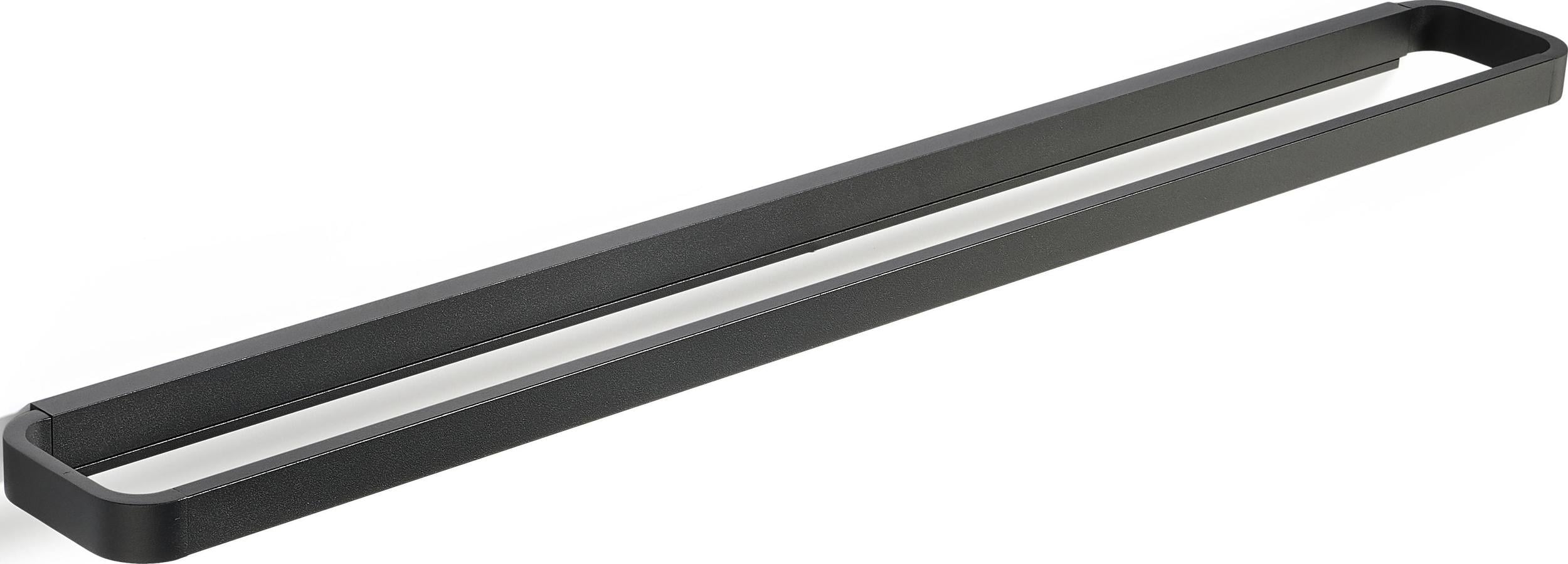 Wieszak reling na ręczniki Rim 70 cm czarny
