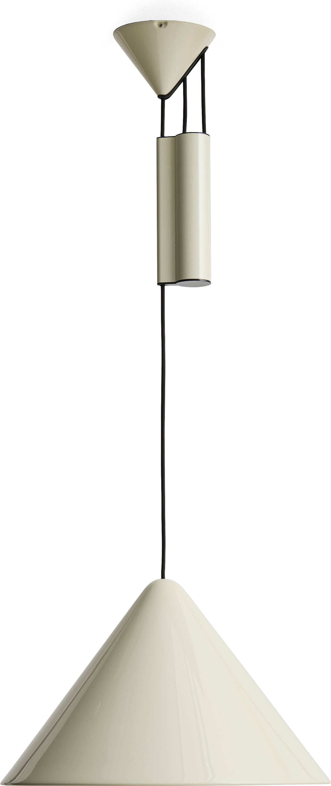 Lampa wisząca regulowana Compass 43 cm biała