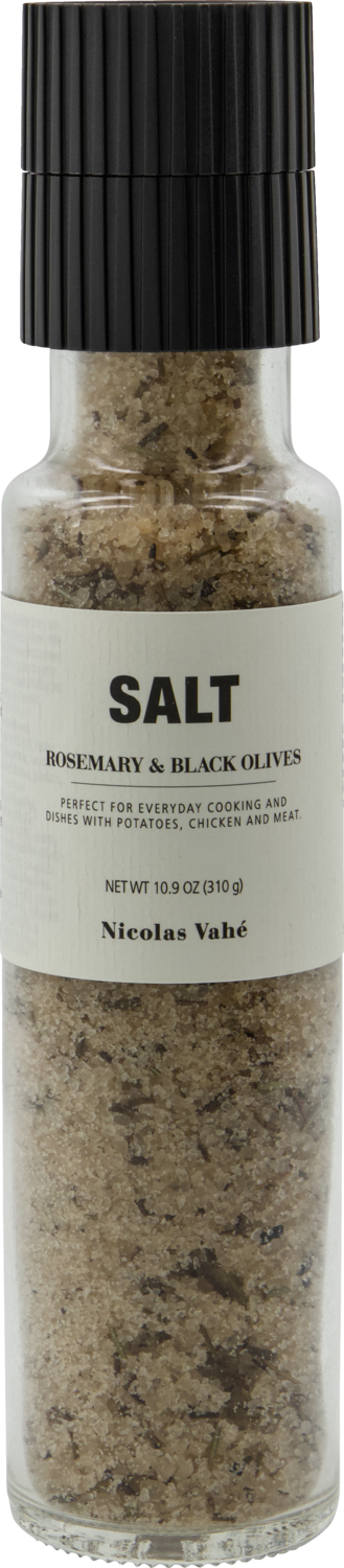 Sól morska z rozmarynem i czarnymi oliwkami Nicolas Vahe 310 g