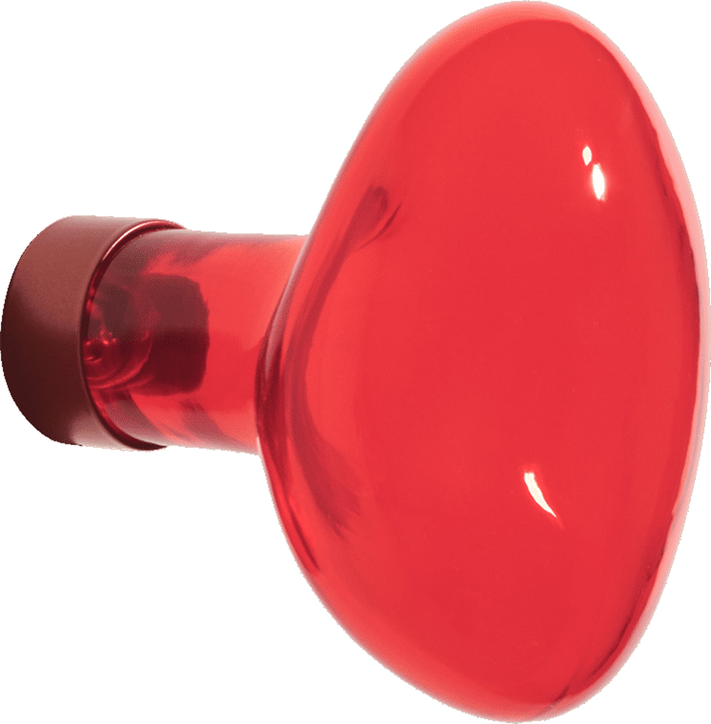 Haczyk ścienny Bubble 7 5 cm czerwony