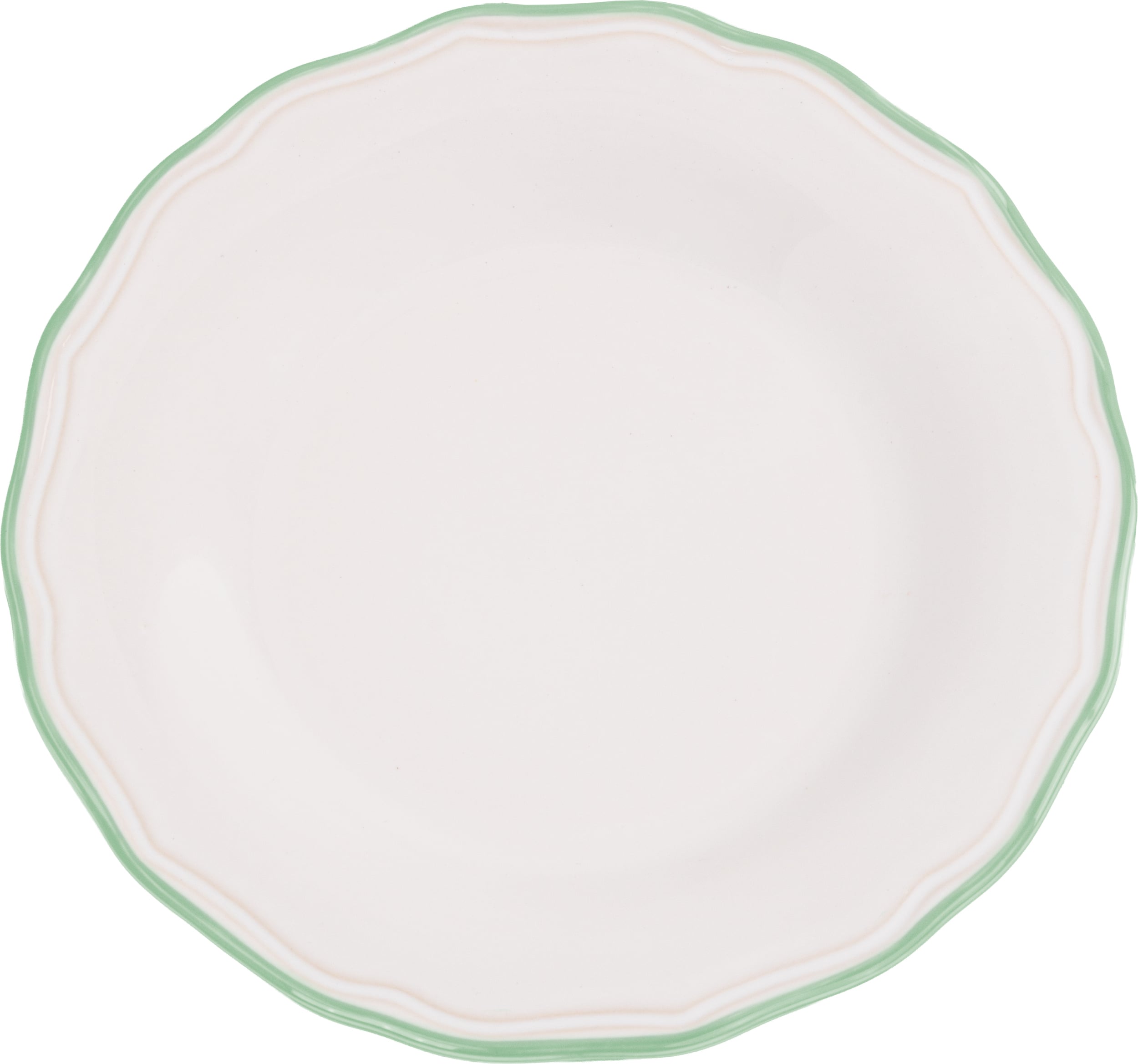 Talerzyk deserowy Asolo 21 cm biało-zielony