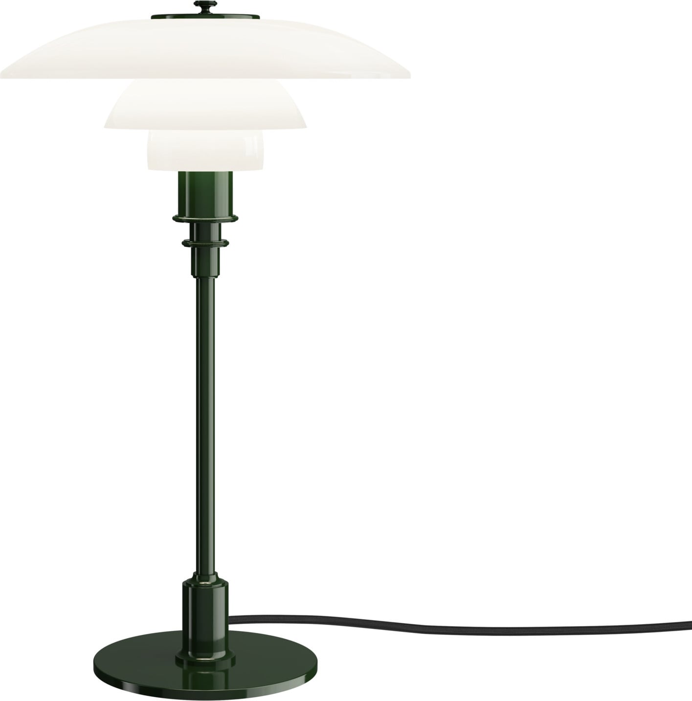 Lampa stołowa PH 3-2 47 cm zielona z lakierowaną podstawą