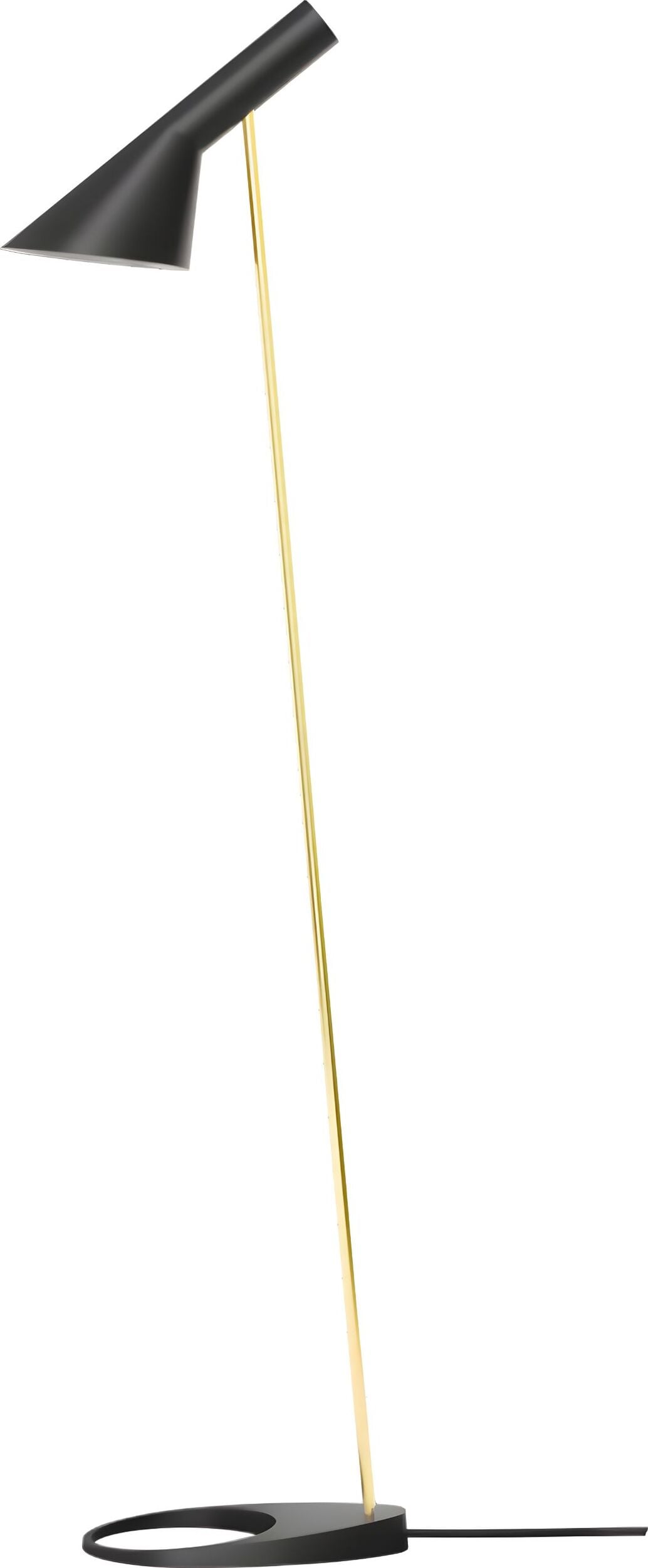 Lampa stojąca AJ czarno-złota