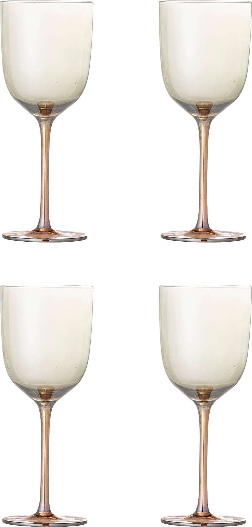 Kieliszki do wina Aston 350 ml brązowe 4 szt.